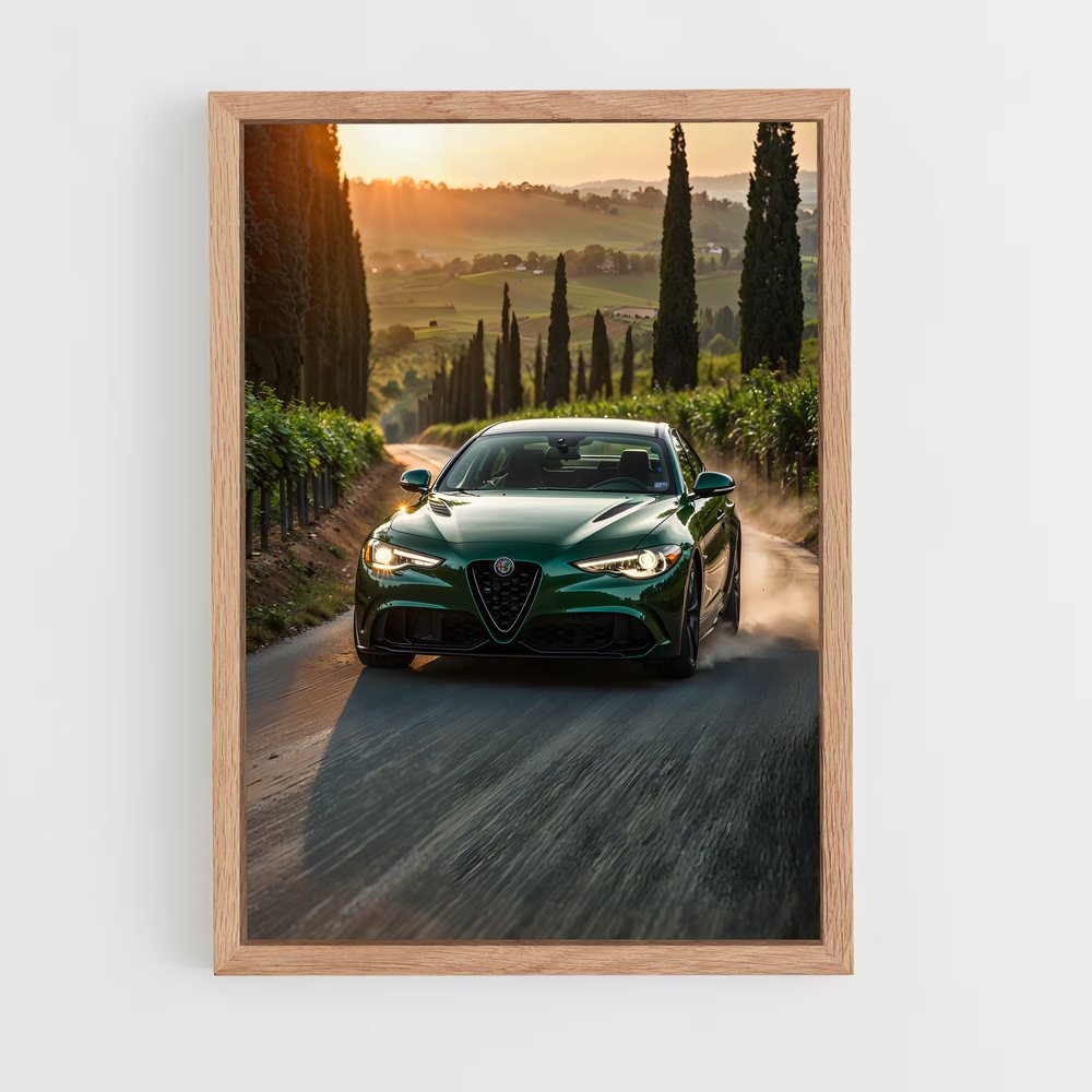 Poster Route de la Passion – affiche Alfa Romeo (vue 4)